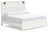 Ashley Furniture B1190/31/36/58/56/99 Ashley Furniture B1190/31/36/58/56/99 Gerridan - 5 Pc. - Dresser, Mirror, King Panel Bed with Sconces - White