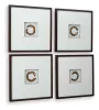 Ashley Furniture A8000491 Dallbourne - Wall Art Set (Set of 4) - White / Gold Finish