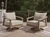 Ashley Furniture PCP428-821 Harmony Headlands - Swivel Lounge With Cushion - Natural / Gray