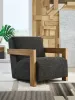 Ashley Furniture A3000799 Dorney - Accent Chair - Charcoal / Brown