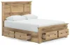 Ashley Furniture PCB1170B10 Ashley Furniture PCB1170B10 Makidern - Queen Panel Storage Bed With Under Bed Storage Unit And Storage Footboard - Tan