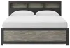 Ashley Furniture PCB1118B6 Ashley Furniture PCB1118B6 Broachmyn - King Bookcase Bed - Black / Gray