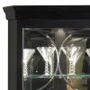 Pulaski Furniture 21220 PFC Curios - Lighted 4 Shelf Corner Curio Cabinet - Oxford Black