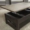 Liberty Furniture 422-OT-O3PCS Heatherbrook - 3 Piece Table Set (1 Lift Top Cocktail 2 End Tables) - Charcoal & Ash