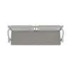 Liberty Furniture 237-C9101B River Place - Panel Back Bench - Riverstone White & Tobacco