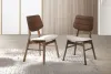 New Classic D1651-20 Oscar - Wood Back Chair (Set of 2) - Walnut