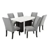 New Classic 40-1221-T Faust - Adjustable Table / Base & Top - White