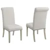 CoasterEssence 190152 Salem - Fabric Upholstered Dining Side Chair (Set of 2) - Beige
