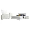CoasterEssence 203500KW-S5 Felicity - 5 Piece California King Bedroom Set With LED - White High Gloss