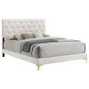 CoasterEveryday 224401KW Kendall - Upholstered California King Panel Bed - White