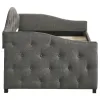 CoasterEveryday 300638 Sadie - Upholstered Twin Daybed With Trundle - Gray