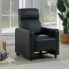 CoasterEveryday 600181 Toohey - Upholstered Home Theater Push Back Recliner - Black