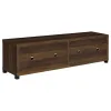 CoasterEssence 736293 Sachin - 4-Door Engineered Wood TV Stand - Dark Pine