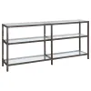 CoasterEssence 801018 Kate - Console Bookcases - Black Nickel