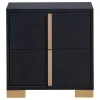 Coaster Fine Furniture 222831T-S5 Marceline - 5 Piece Twin Bedroom Set - Black
