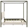 Coaster Fine Furniture 300834KE Monroe - Upholstered Eastern King Canopy Bed - Vanilla