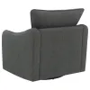 Coaster Fine Furniture 903393 Madia - Upholstered Sloped Arm Swivel Glider Chair - Charcoal