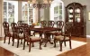 Furniture of America CM3212SC-2PK Elana - Side Chair (Set of 2) - Brown Cherry / Brown