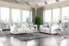 Furniture of America SM2675-LV Ilse - Loveseat - Off-White / Blue