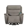 New Classic U092-PLR-GRY Kamari - Power Lift Recliner With Heat & Massage - Gray