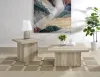 Coaster Fine Furniture 710878-S2 Devar - 2 Piece Square Coffee End Table Set - Distressed Pine