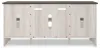 Ashley Furniture W287-68 Dorrinson - LG TV Stand w/Fireplace Option - White