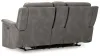 Ashley Furniture 5930118 Next-Gen Durapella - Power Reclining Loveseat with Console/Adj Hdrst - Slate