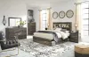 Ashley Furniture B211/31/36/69/56/60(2)/B100-14 Ashley Furniture B211/31/36/69/56/60(2)/B100-14 Drystan - 7 Pc. - Dresser, Mirror, King Bookcase Bed With 4 Storage Drawers - Brown / Beige