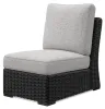 Ashley Furniture P792P6 Ashley Furniture P792P6 Beachcroft - 5-Piece Outdoor Sectional - Black / Light Gray