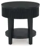 Ashley Furniture T551-6 Marstream - Round End Table - Black