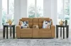 Ashley Furniture 3860594 Kanlow - Dbl Reclining Loveseat With Console - Honey