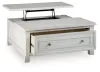 Ashley Furniture T729-00 Ashley Furniture T729-00 Robbinsdale - Lift Top Cocktail Table - Antique White