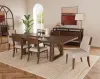 Riverside Furniture 43457 Delia - Wood Back Side Chair (Set of 2) - Nouveau Walnut / Beige