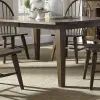 Liberty Furniture 382-DR-7RLS Hearthstone Ridge - 7 Piece Rectangular Table Set - Tobacco / Black