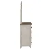 Liberty Furniture 652-BR-DM Farmhouse Reimagined - Dresser & Mirror - Antique White / Chestnut Tops