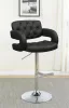 CoasterEssence 102555 Brandi - Adjustable Bar Stool - Black And Chrome