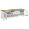 Coaster Fine Furniture 708253 Hollis - 2 Door Wood TV Stand With Drawer - Brown And White