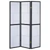 CoasterEveryday 900102 Damis - 3-Panel Room Divider Folding Shoji Screen - Black