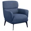 Coaster Fine Furniture 903083 Andrea - Upholstered Crecent Arm Accent Chair - Blue