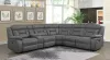 CoasterEssence 600370 Higgins - Upholstered Power Reclining Sectional Sofa - Gray