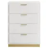 Coaster Fine Furniture 224775 Caraway - 4-Drawer Bedroom Chest - White