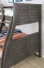 Furniture of America CM-BK963GY-BED Hoople - Twin Over Full Bunk Bed - Gray