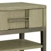 Samuel Lawrence Furniture S952-055 Kendall - Metal Base Nightstand With Storage - Light Brown