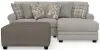 Jackson Furniture Industries 3345/46/76/12-26 Livingston - 2 Piece Sofa Chaise With Comfort Coil Seating, 40