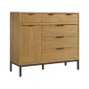 Intercon NP-BR-5406GC-NTO-C Newport - Gentleman's Chest - Natural Oak