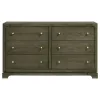 Coaster Fine Furniture 224933 Gran Park - 6-Drawer Dresser Cabinet - Dark Cocoa