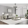 Riverside Furniture 91908 Wilde - Square Glass Top End Table - Light Brown