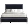 New Classic 00-B1891-100 Ava - 6/6 Eastern King Bed - Black