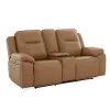 Liberty Furniture 7018BU-23P Callihan - Loveseat With Console P3 & ZW - York Butternut