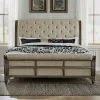 Liberty Furniture 615-BR-KCS Americana Farmhouse - California King Sleigh Bed - Dusty Taupe